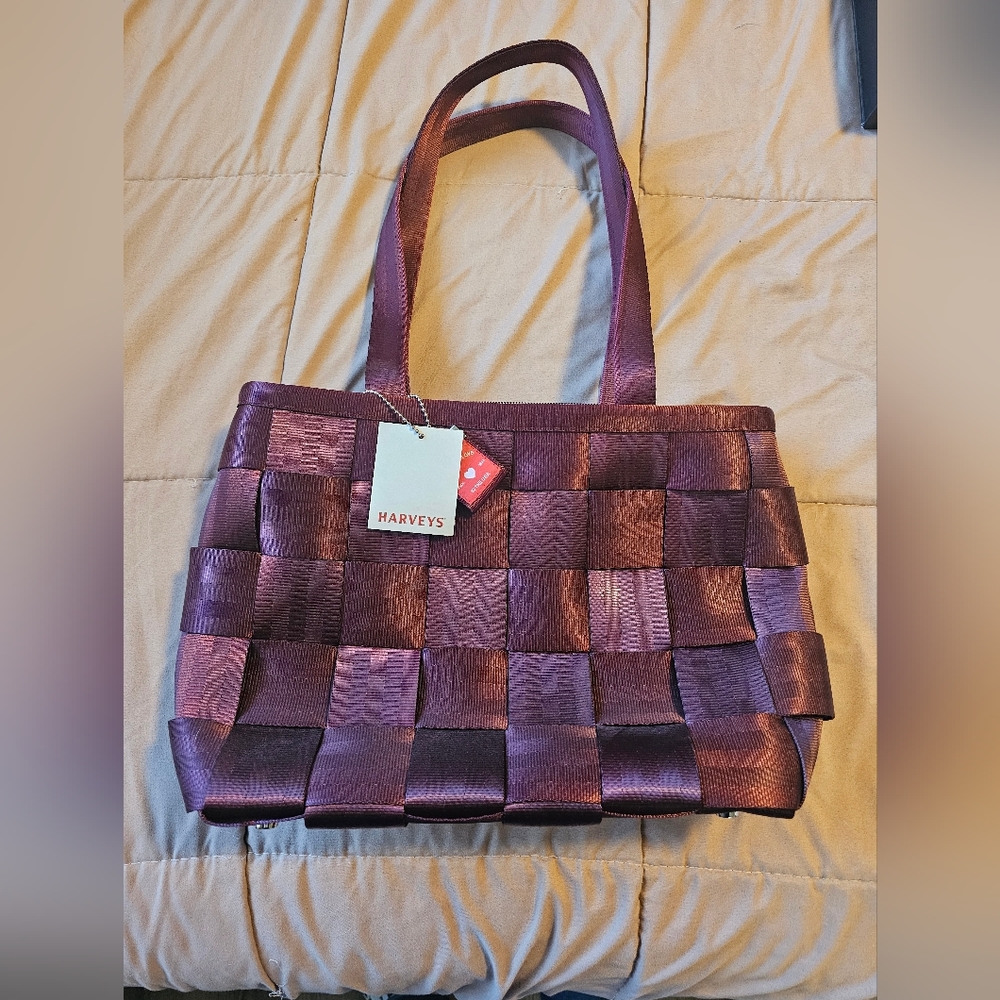 Harveys NWT Large Tote Black Cherry